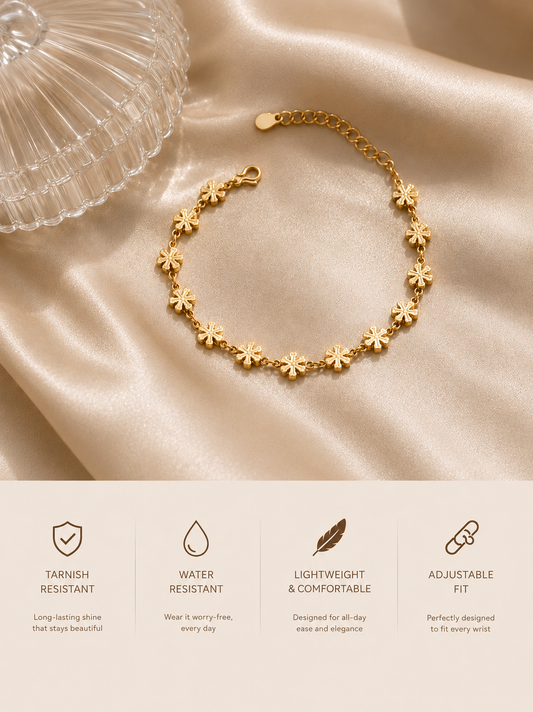 Soft Luxe Flower Bracelet
